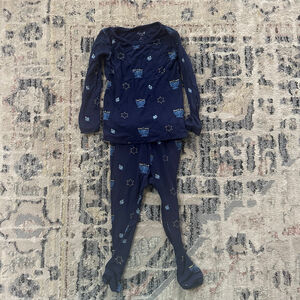 Kyte Baby Blue Hanukkah Pajama Set 2T